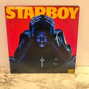 The Weeknd Starboy Vinyl 2LP Red Translucent Record Album Gatefold 2016 XO label